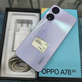 Oppo A78 5G, 8/128Gb,fullset, bisa TT