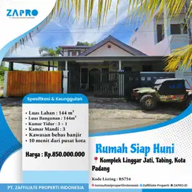 Jual rumah siap huni di tabing padang