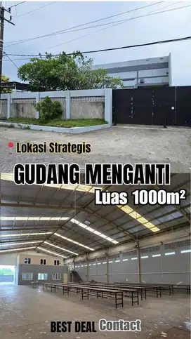 Dijual Gudang Siap Pakai Menganti Gresik