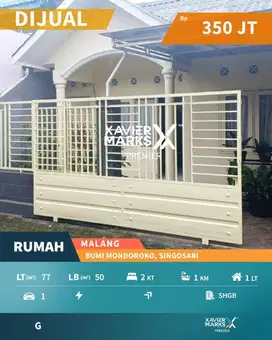 e008 Rumah Murah Kawasan Mondoroko Malang