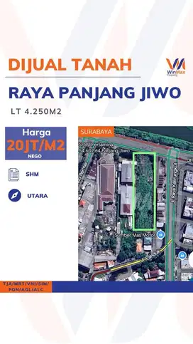 DIJUAL TANAH LUAS 4250