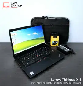 Lenovo Thinkpad X13 Core i7 Gen 10 RAM 32GB SSD 256GB Laptop Second