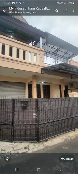 DISEWAKAN RUMAH 2LANTAI TANAH LUAS KOKOH AKSES MBL CONDET BEBAS BANJIR