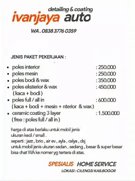 Poles , detailing , coating mobil