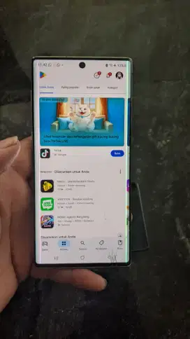 Samsung note 10 5g 8/256 gb minus garis 2 retak 3 bawah