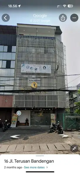 Disewakan ruko lantai 3 (ada lift) pinggir jalan raya