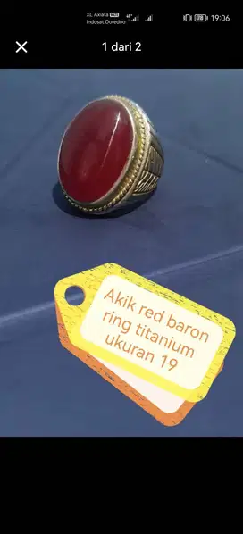 Cincin batu red baron
