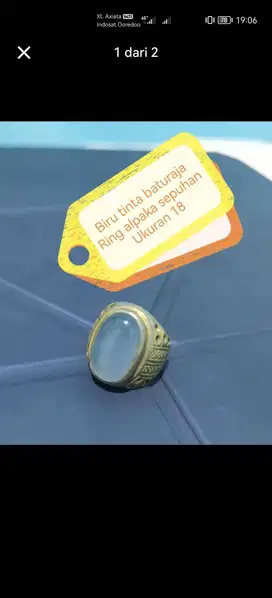 Cincin batu biru tinta baturaja