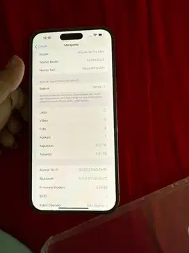 Iphone 14 pro max 1 TB warna gold