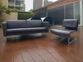 Jual cepat Sofa santai brand Informa seat 31 rangka full stainless