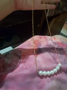 Kalung mutiara wrn putih