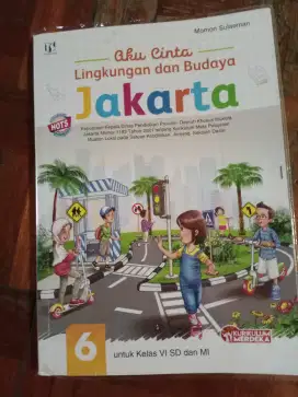 Buku pelajaran bekas kelas 6 SD Aku Cinta Lingkungan & Budaya Jakarta