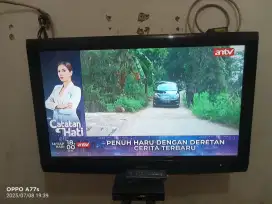 Tv sharp aquos 32 inch + stb merek sanex
