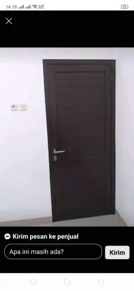 Jual kusen pintu satu dan pintu dua dari bahan aluminium dan kayu