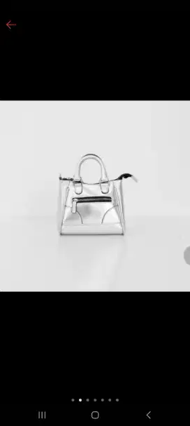 Mini bag silver