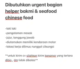 urgent helper masak