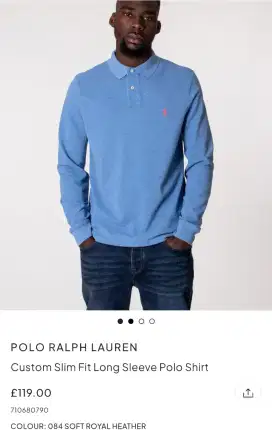 Polo Ralph Lauren Custom fit long sleeve polo shirt