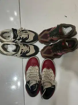 New balance , nike jordan