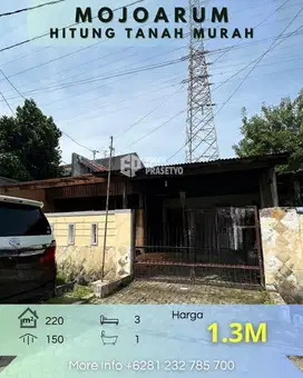 Rumah Mojoarum MURAH HITUNG TANAH