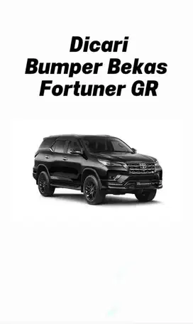 Dicari yang jual bumper depan upgrade fortuner GR