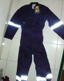 Coverall Fire Gear Biru Dongker Size 42 Baru Anti Api