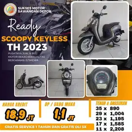 DP MURAH HONDA NEW SCOOPY KEYLES TH 2023 UNIT MULUS ADA GARANSI MESIN