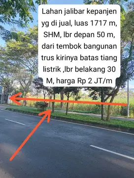 TANAH POROS JALAN RAYA JALIBAR KEPANJEN MALANG