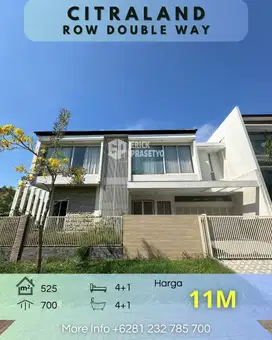 Rumah Citraland Minimalis, Row Double Way