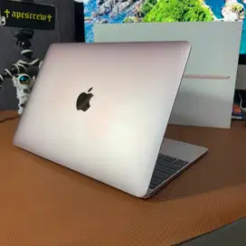 Macbook Retina M5 8/512GB 12inch 2016 rose gold lengkap
