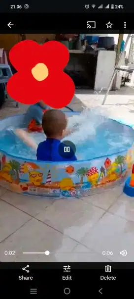 kolam renang Intex tanpa pompa