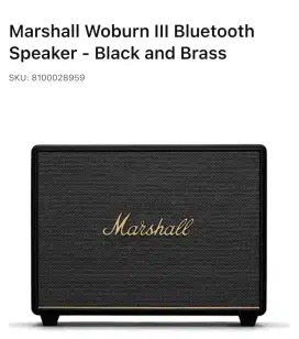 Credit Marshall woburn  III bluetooth speaker Ibox