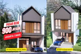 RUMAH BARU 2 LANTAI 3KT 900 JTAN SHM,PASAR REBO JL RAYA KALISARI