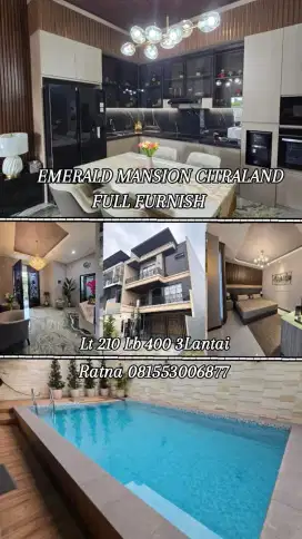 DIJUAL RUMAH MEWAH EMERALD MANSION CITRALAND UTAMA
FULL FURNISHED