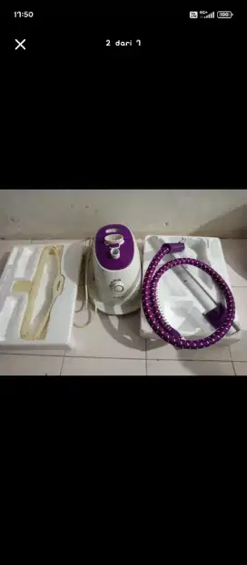 Salav Setrika Uap Pakaian 1.7 Ltr - Putih Ungu
