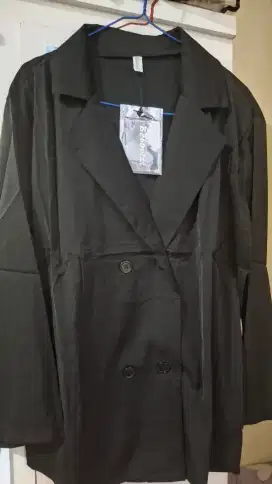 Blazer Korea Black Lengan Panjang