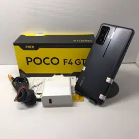 LIKE NEW FULLSET  XIAOMI POCO F4 GT 5G BLACK 12/256 NO MINUS  MULUS!