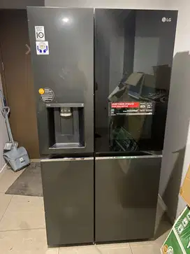 KULKAS LG SIDE BY SIDE GC-X257CQES INSTAVIEW DOOR IN DOOR DISPENSER IC
