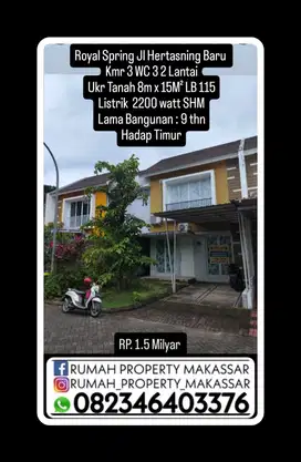 Royal Spring Jl Hertasning Baru Kamar 3 WC: 3 2 LTi 8X15