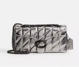 Tas Branded Coach Tabby26 Silver Metallic, Authentic Original, Baru