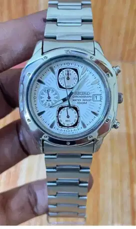 Jual Seiko chronograph racing white Dial JMD