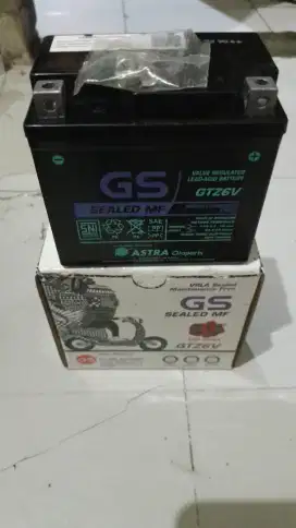 Dijual aki kering merk GS GTZ 6 V