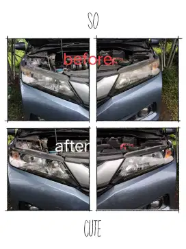 Jasa poles nano coating headlamp