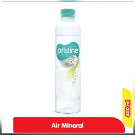 HARGA PROMO: Pristine 8.6+ Air Mineral Botol 400 ml (24 pcs)