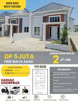 Green River Widya pratama Hanya 5jt Sudah punya Rumah komersil