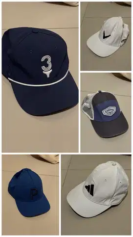 Dijual Paket 5 Topi Golf Murah!!!