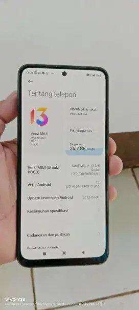 Poco m4. Pro 6+2/128 mlus bgt hp cas biasa