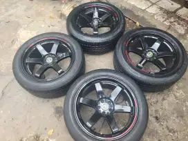 Velg rays TE37 R18 paket ban bisa innova accord civic camry xpander