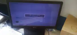 Jual monitor komputer LG 16 inch kondisi nyala minus layar tompel