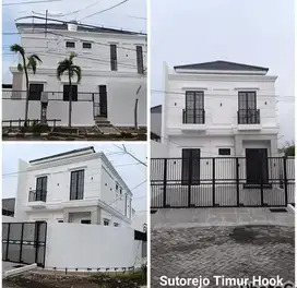 ‼️BARU GRESS‼️ RUMAH HOOK SUTOREJO STYLE MODERN AMERICAN. ROW 4 MOBIL