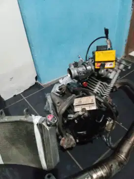 mesin mx king 66free se set tinggak naik rangka.